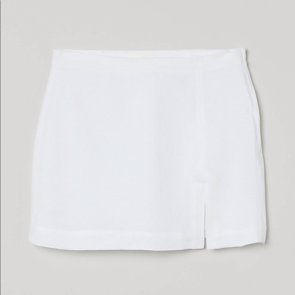 Linen-blend Skirt